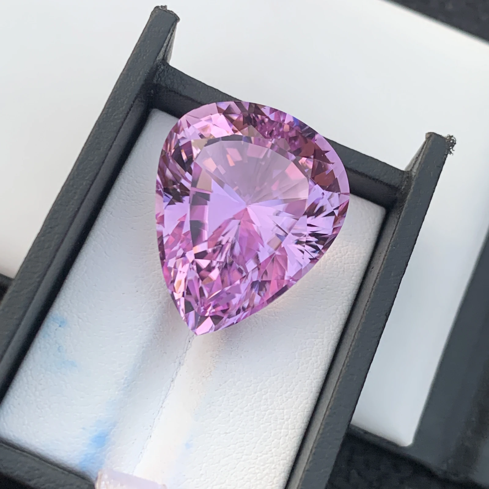 74.20 ct Natural Pink Kunzite Pear Shape Loose Gemstone from Afghanistan — view 4